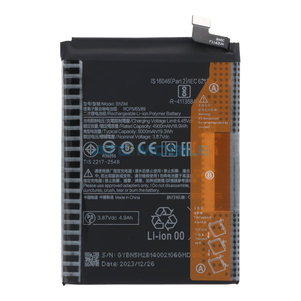 Baterie Xiaomi BN5M 5000 mAh (Redmi Note 12 4G) Baterie Xiaomi BN5M 5000 mAh (Redmi Note 12 4G)