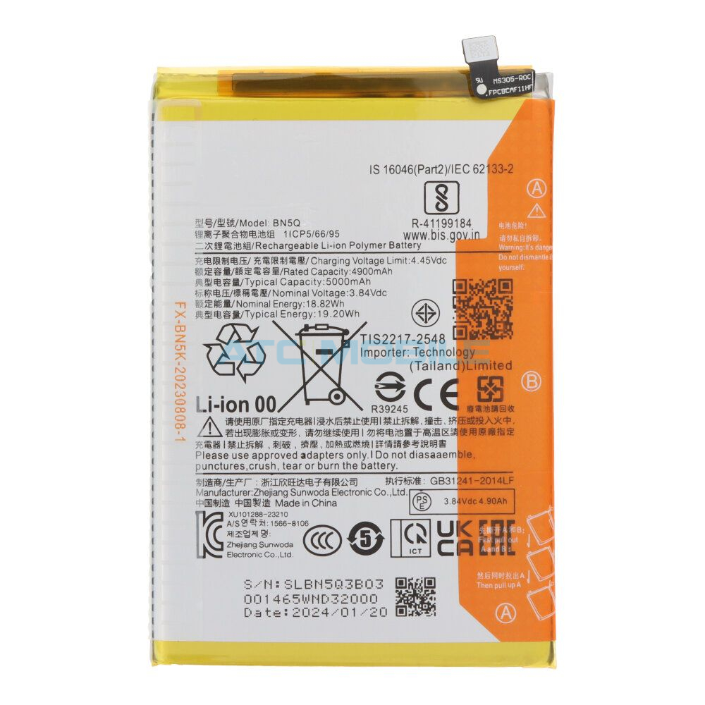BN5Q Pouzdro Shield4U Xiaomi Redmi 13C 4G, 5G Lambskin Texture otevírací modré