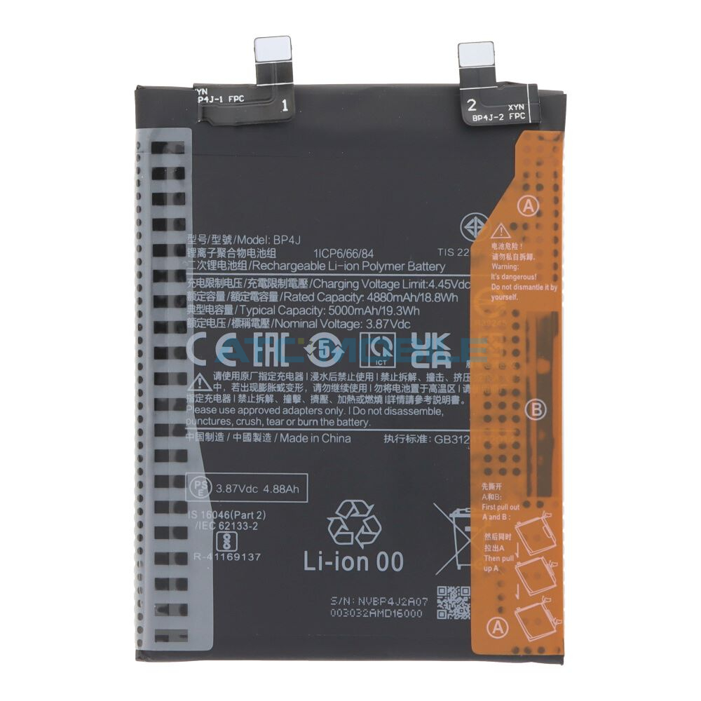 Baterie Xiaomi BP4J 5000 mAh (Redmi Note 12 Pro+ 5G) včetně lepení Baterie Xiaomi BP4J 5000 mAh (Redmi Note 12 Pro+ 5G) včetně lepení