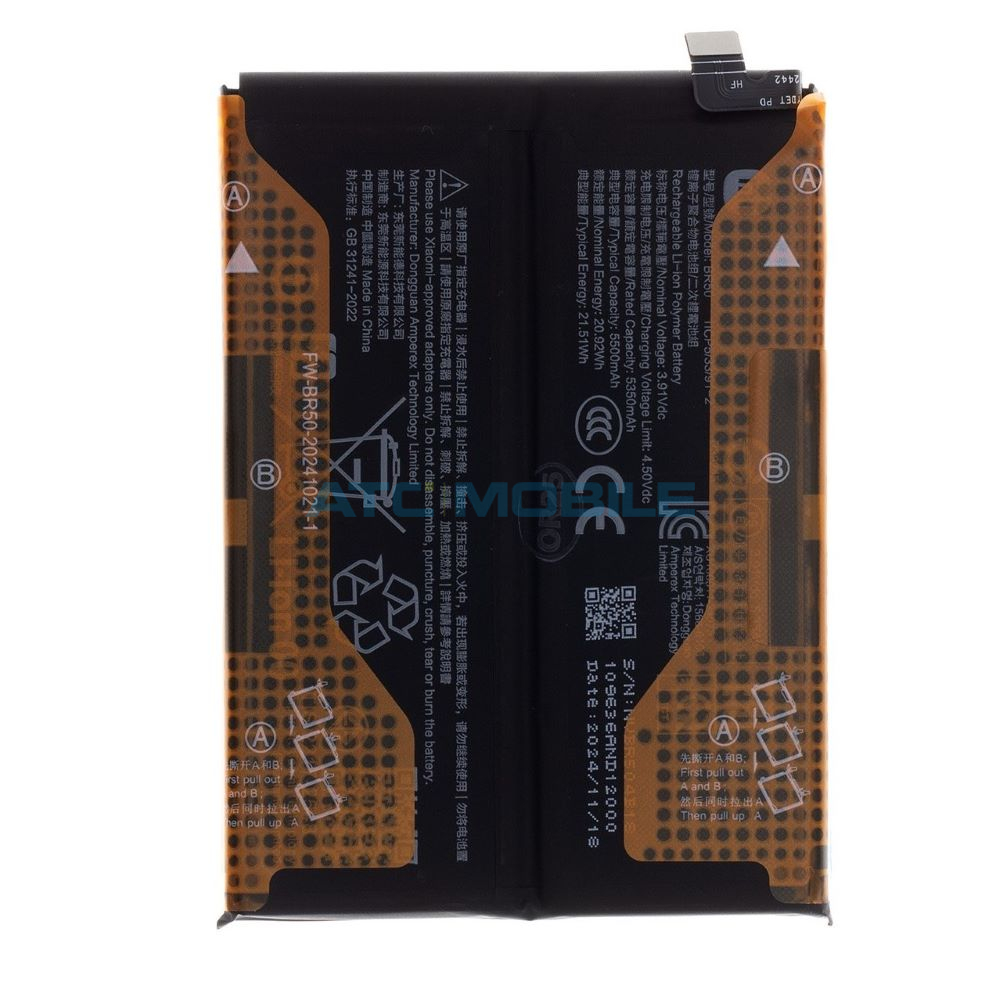 BR50-O Zadn&iacute; kryt Xiaomi Redmi Note 14 4G čern&yacute;